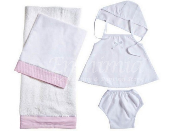 Girl Lathopana - Pink Stripe Border
